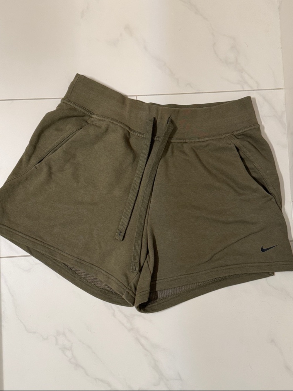 Nike Women’s Olive Drawstring Athletic Shorts